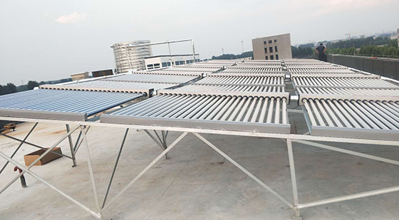 山东某工厂员工宿舍太阳能加空气能热水工程